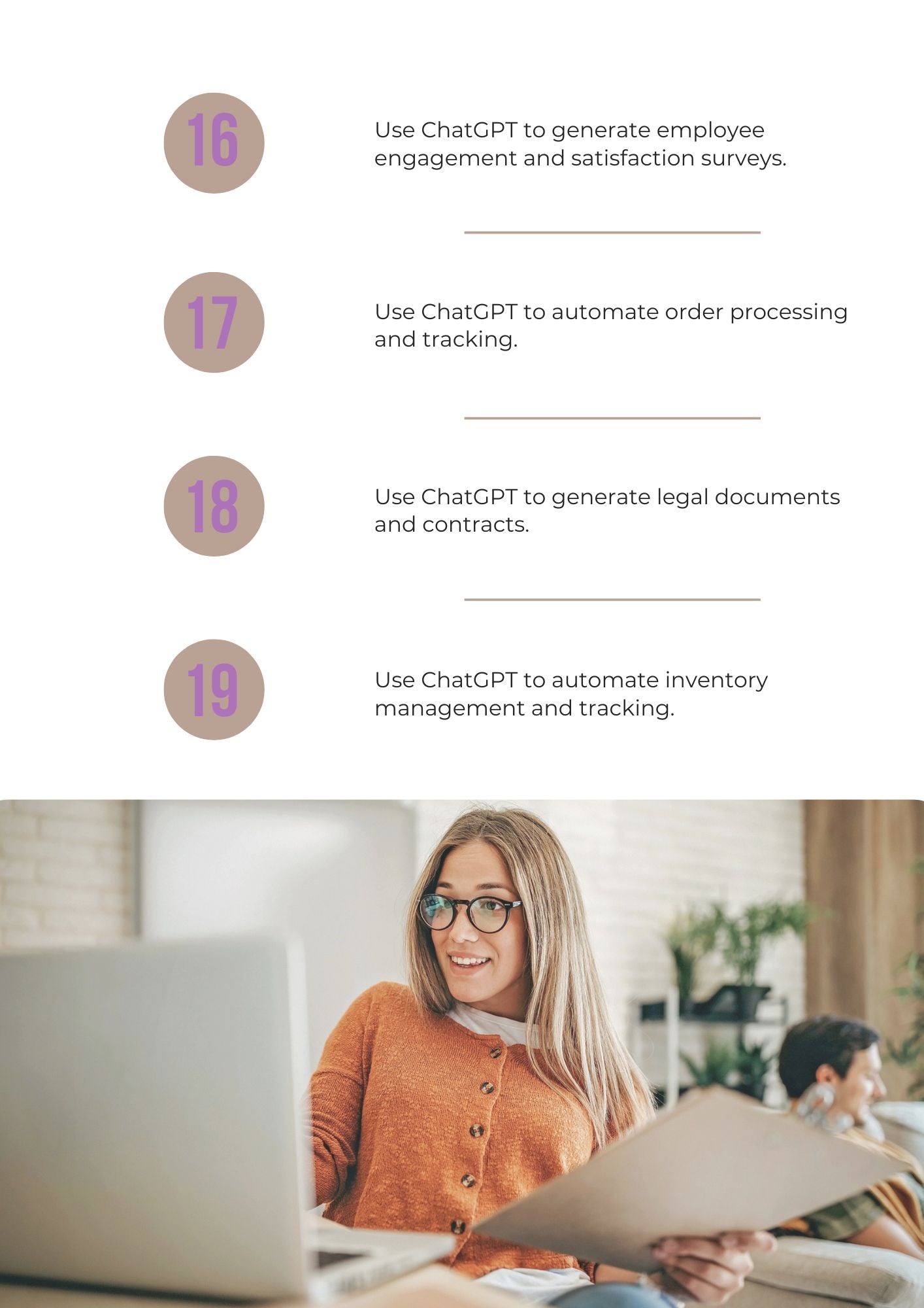 50 WAYS TO USE Chat GPT in business