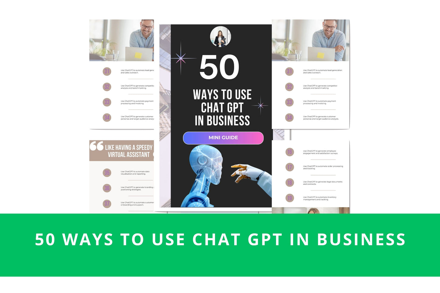 50 WAYS TO USE Chat GPT in business