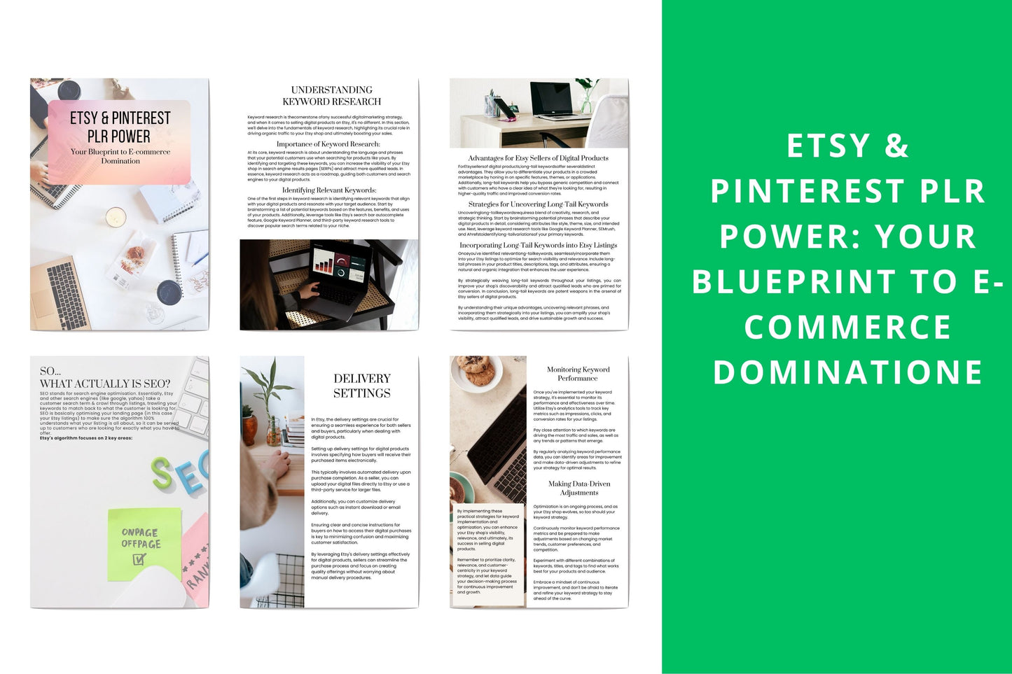 Etsy & Pinterest PLR Power: Your Blueprint to E-commerce Domination