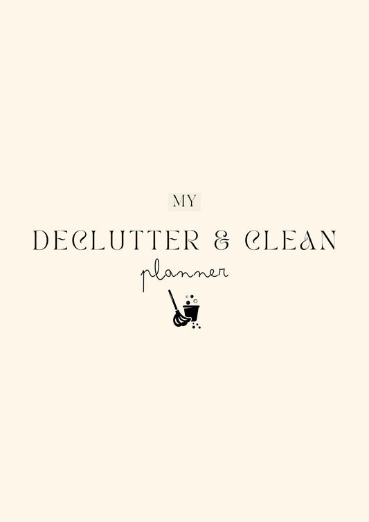 A Tidy Home, Tidy Mind: A Cleaning & Decluttering Planner