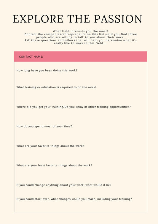 The Passion Pursuit Journal